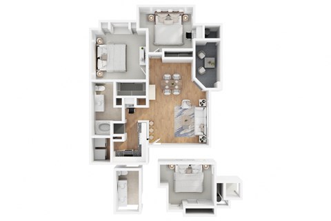 The Retreat Floor Plan at The Pavilions by Picerne, Las Vegas